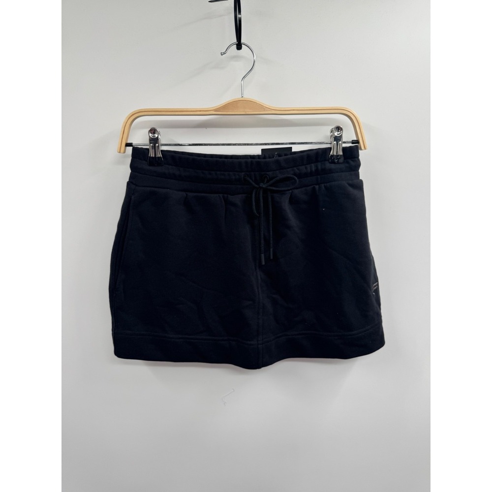 NWT Fabletics Year Round Terry Mini Skirt Women's 2XS Black Pull-On Drawstring